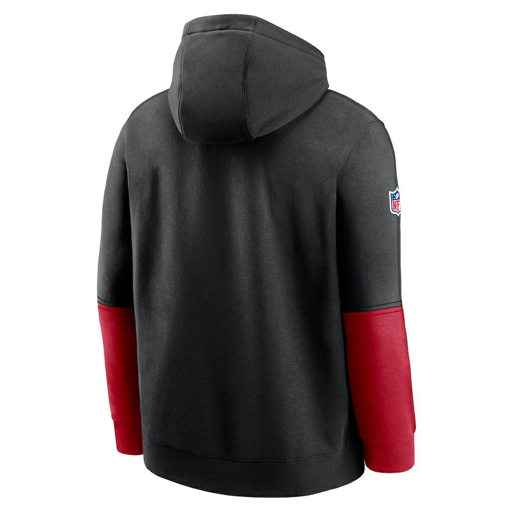Atlanta Falcons 2024 Sideline Club Pullover Hoodie - Black - Nike
