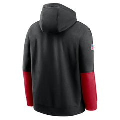 Atlanta Falcons 2024 Sideline Club Pullover Hoodie - Black - Nike