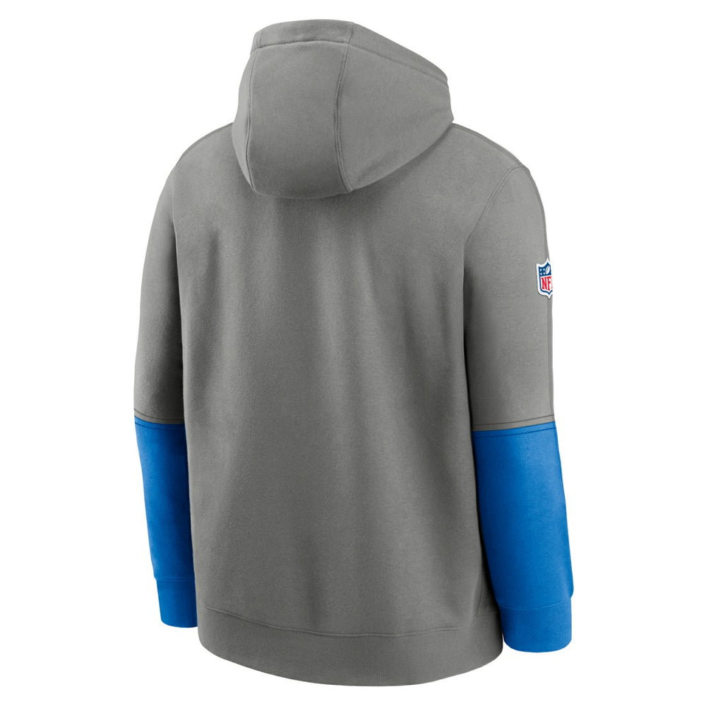 Detroit Lions 2024 Sideline Club Pullover Hoodie - Gray - Nike