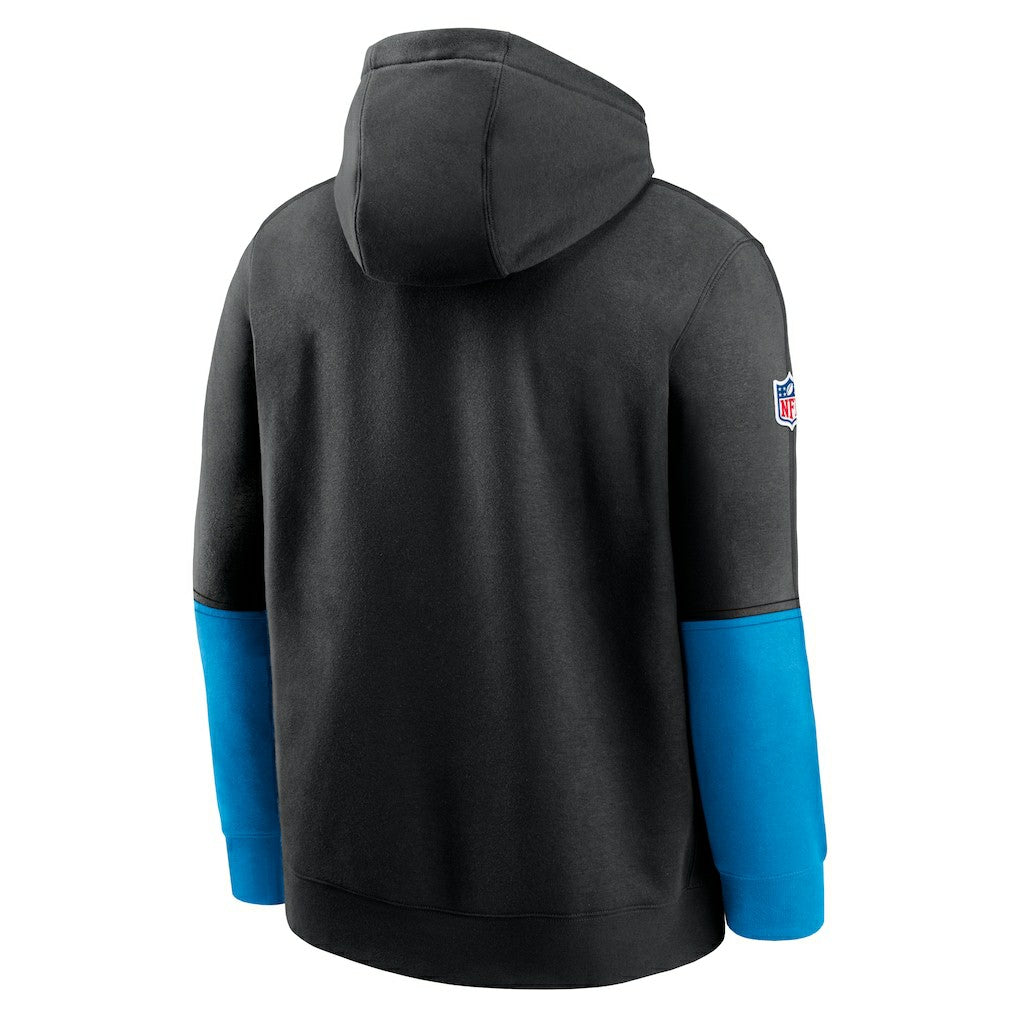 Carolina Panthers 2024 Sideline Club Pullover Hoodie - Black - Nike