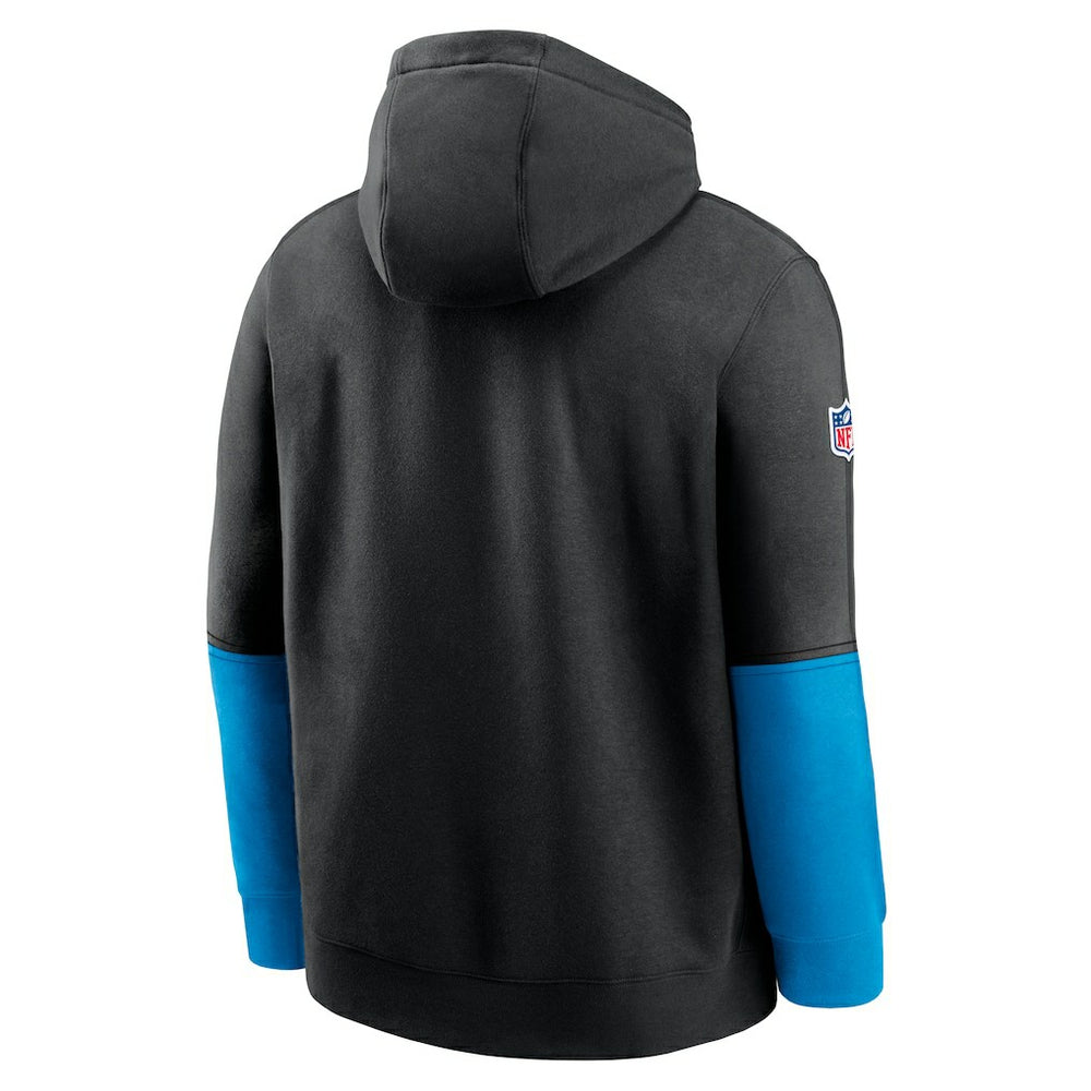 Carolina Panthers 2024 Sideline Club Pullover Hoodie - Black - Nike