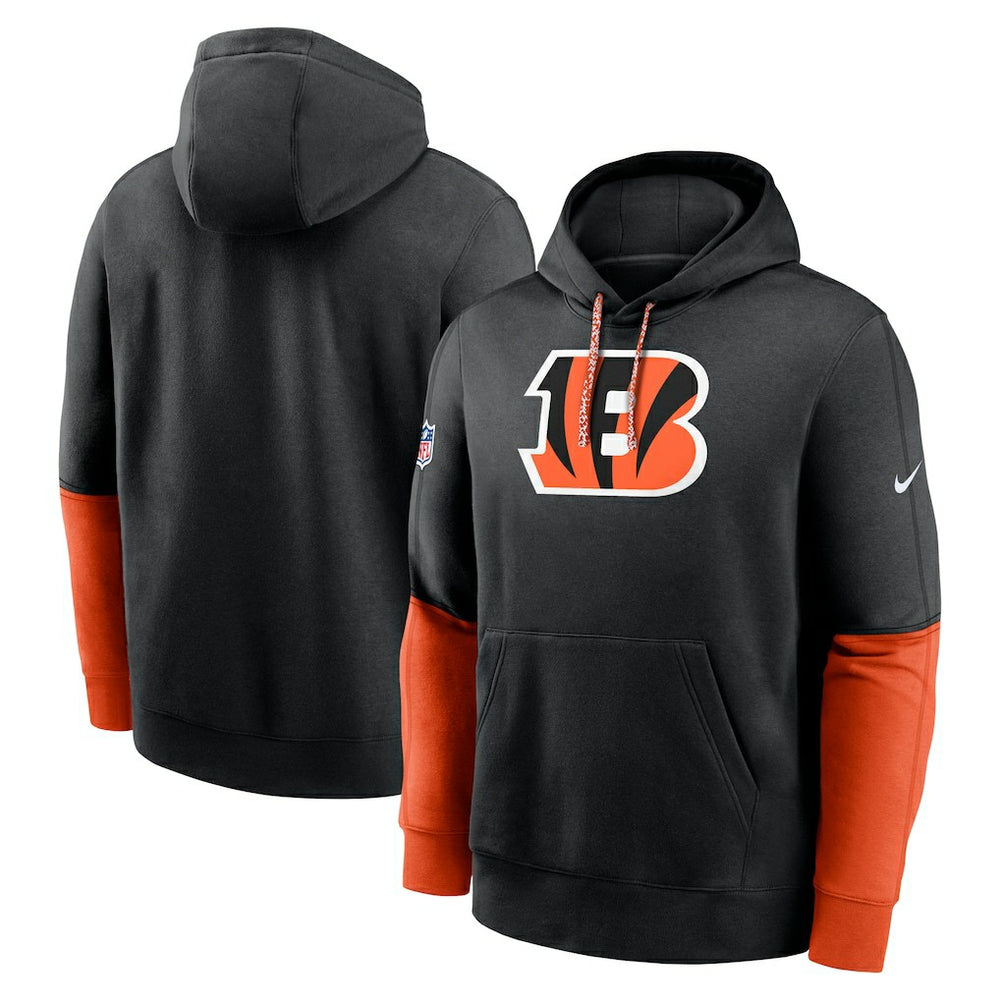 Cincinnati Bengals 2024 Sideline Club Pullover Hoodie - Black - Nike