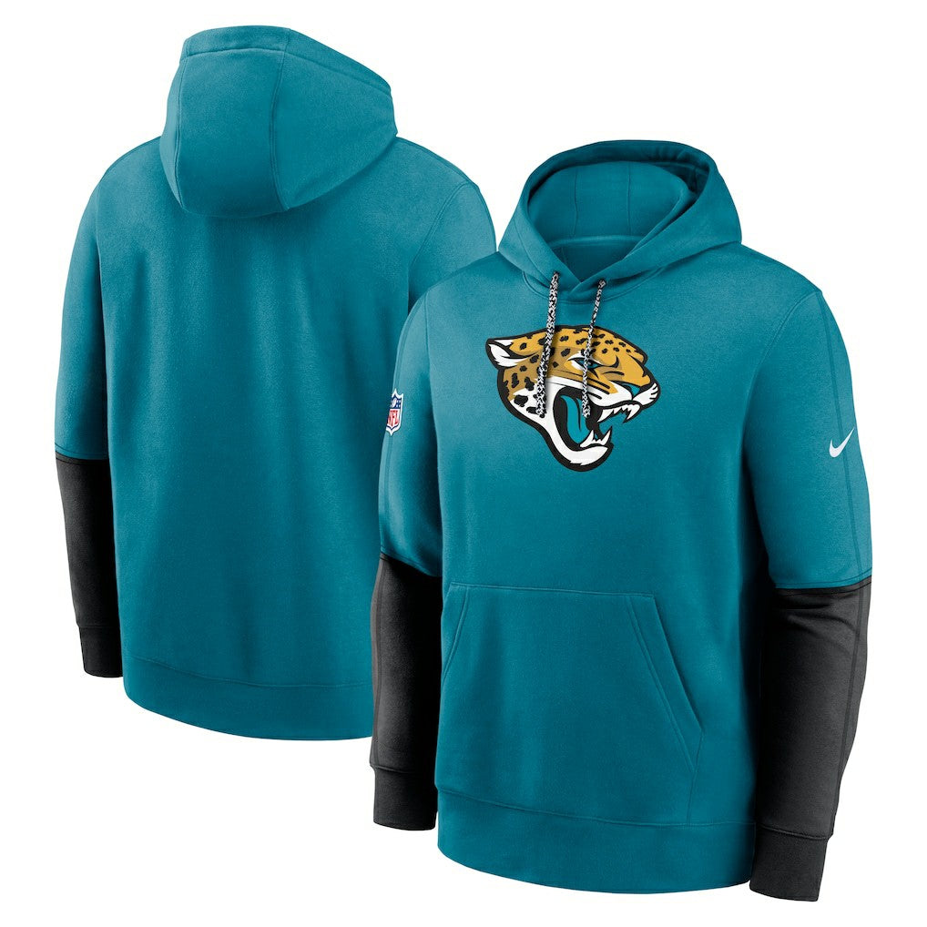 Jacksonville Jaguars 2024 Sideline Club Pullover Hoodie - Teal - Nike