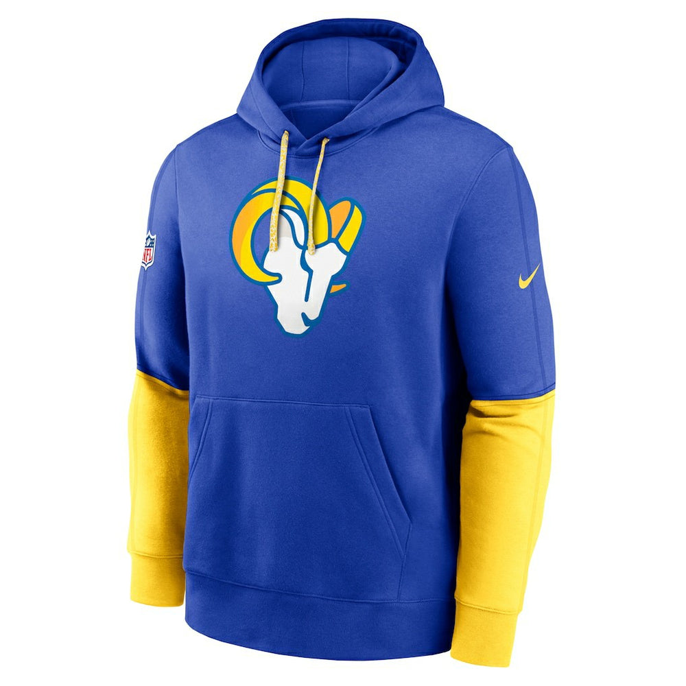 Los Angeles Rams 2024 Sideline Club Pullover Hoodie - Royal - Nike