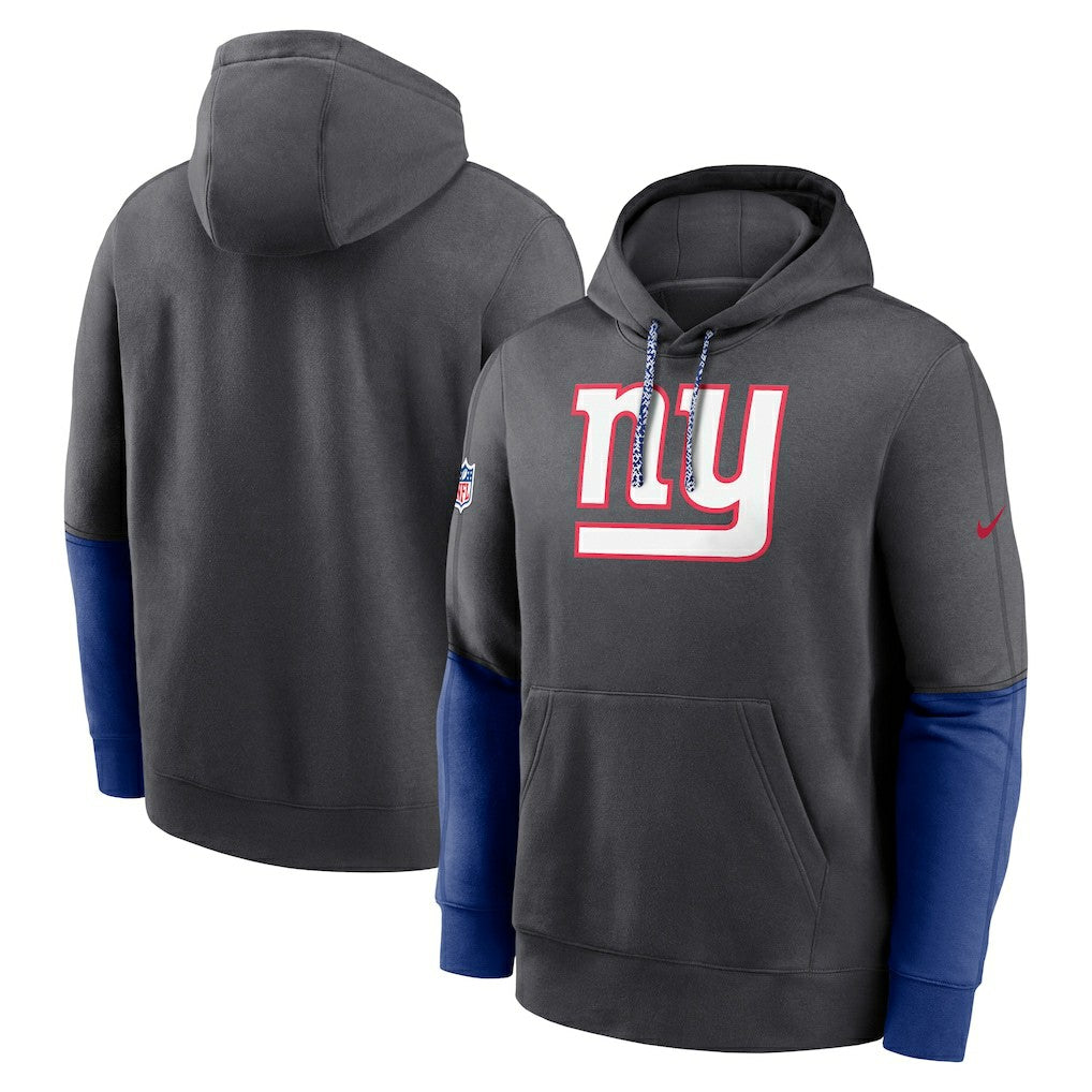 New York Giants 2024 Sideline Club Pullover Hoodie - Anthracite - Nike