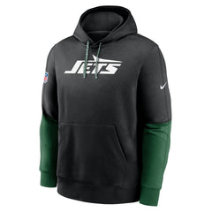 New York Jets 2024 Sideline Club Pullover Hoodie - Black - Nike