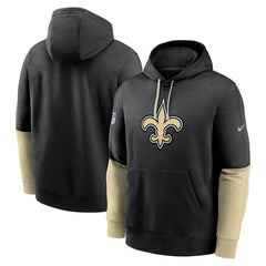 New Orleans Saints 2024 Sideline Club Pullover Hoodie - Black - Nike