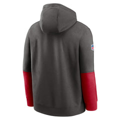 Tampa Bay Buccaneers 2024 Sideline Club Pullover Hoodie - Pewter - Nike