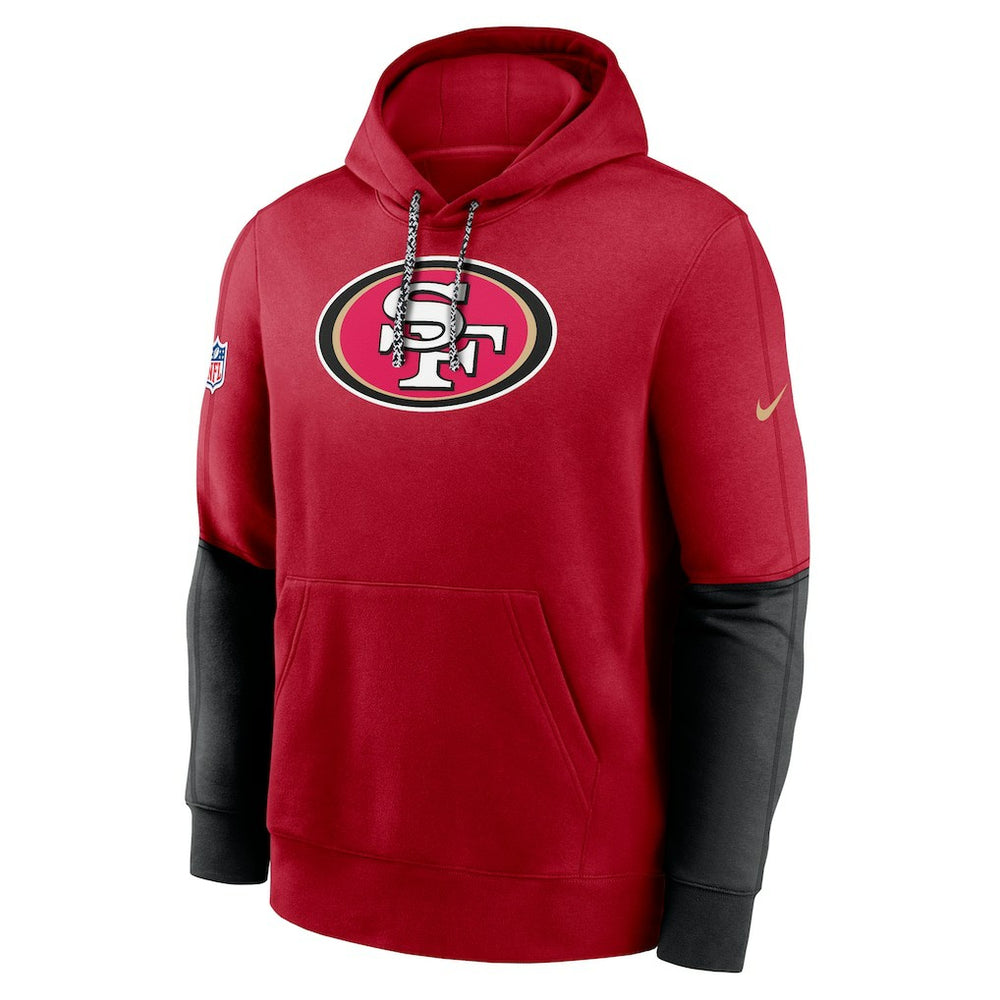 San Francisco 49ers 2024 Sideline Club Pullover Hoodie - Scarlet - Nike