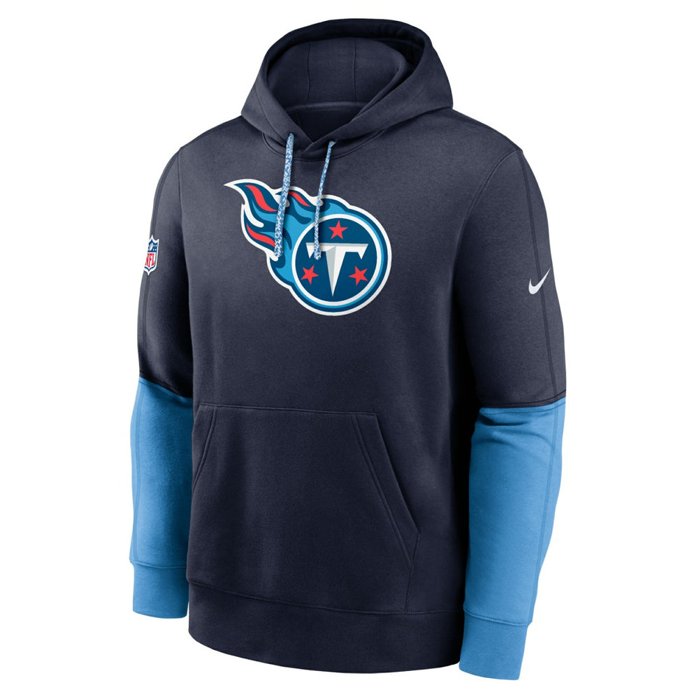 Tennessee Titans 2024 Sideline Club Pullover Hoodie - Navy - Nike