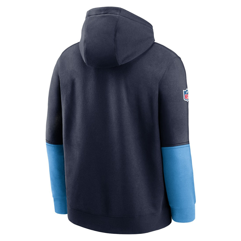 Tennessee Titans 2024 Sideline Club Pullover Hoodie - Navy - Nike