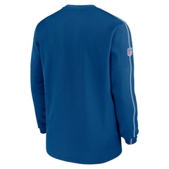 Indianapolis Colts 2024 Sideline Coaches Long Sleeve Top - Royal - Nike