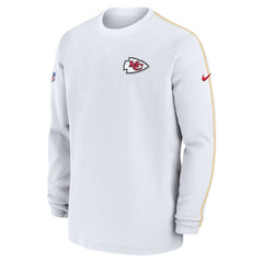 Kansas City Chiefs 2024 Sideline Coaches Long Sleeve Top - White - Nike