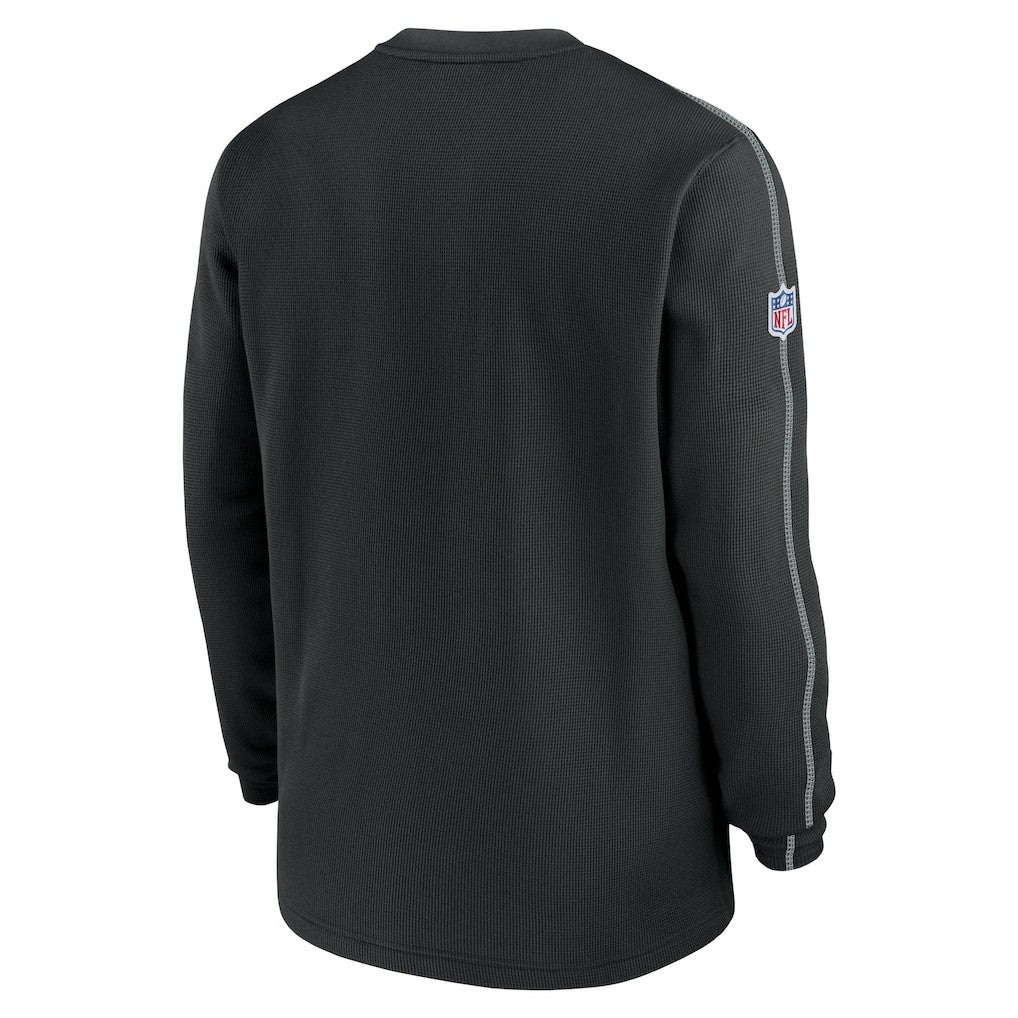 Las Vegas Raiders 2024 Sideline Coaches Long Sleeve Top - Black - Nike
