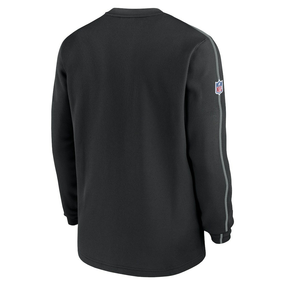 Las Vegas Raiders 2024 Sideline Coaches Long Sleeve Top - Black - Nike