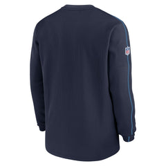 Tennessee Titans 2024 Sideline Coaches Long Sleeve Top - Navy - Nike