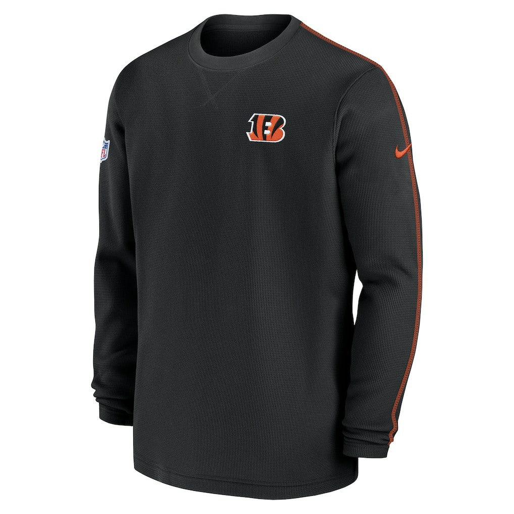 Cincinnati Bengals 2024 Sideline Coaches Long Sleeve Top - Black - Nike