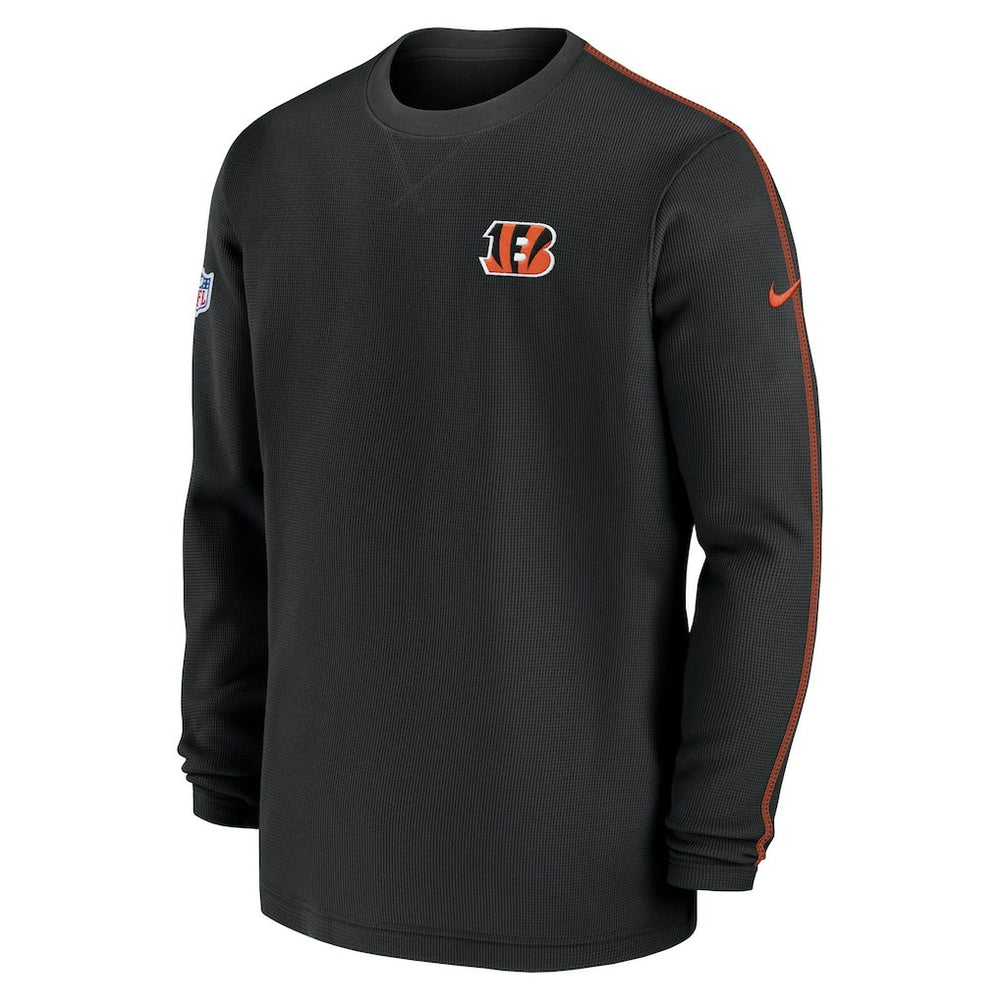 Cincinnati Bengals 2024 Sideline Coaches Long Sleeve Top - Black - Nike