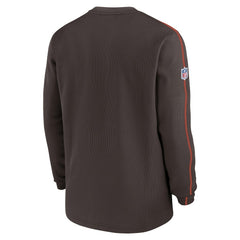 Cleveland Browns 2024 Sideline Coaches Long Sleeve Top - Brown - Nike