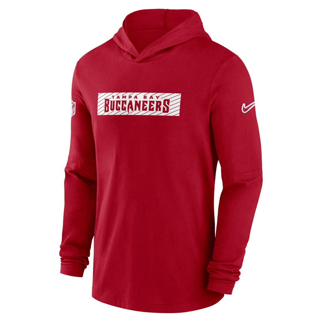 Tampa Bay Buccaneers 2024/25 Sideline Performance Long Sleeve Hoodie T-Shirt - Red - Nike