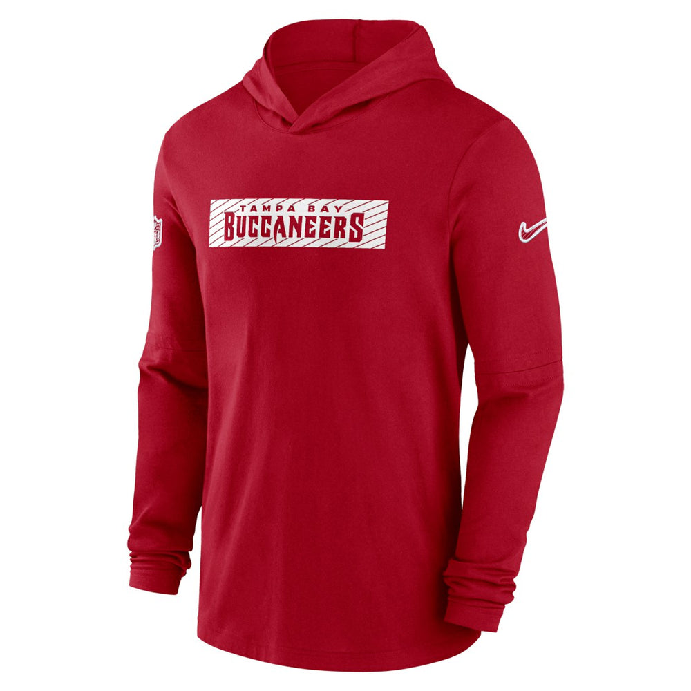 Tampa Bay Buccaneers 2024/25 Sideline Performance Long Sleeve Hoodie T-Shirt - Red - Nike