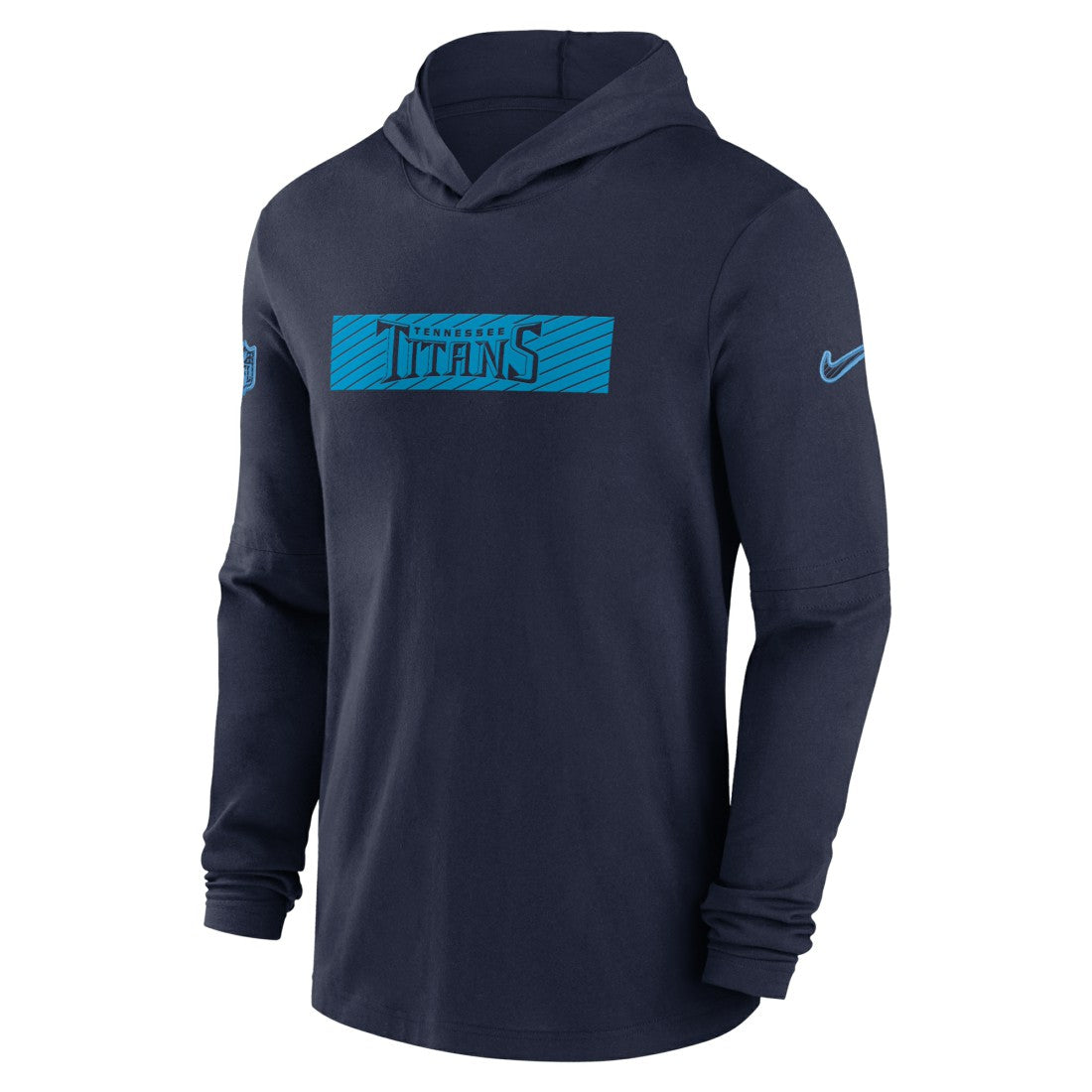 Tennessee Titans 2024/25 Sideline Performance Long Sleeve Hoodie T-Shirt - Navy - Nike