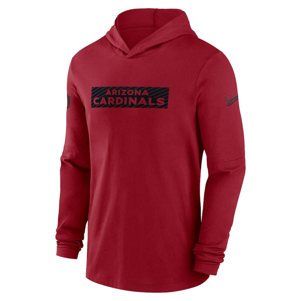 Arizona Cardinals 2024/25 Sideline Performance Long Sleeve Hoodie T-Shirt - Cardinal - Nike