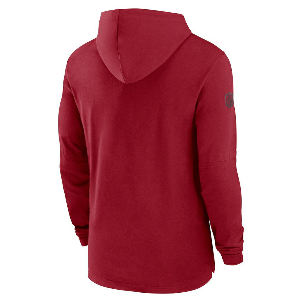 Arizona Cardinals 2024/25 Sideline Performance Long Sleeve Hoodie T-Shirt - Cardinal - Nike
