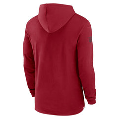 Arizona Cardinals 2024/25 Sideline Performance Long Sleeve Hoodie T-Shirt - Cardinal - Nike