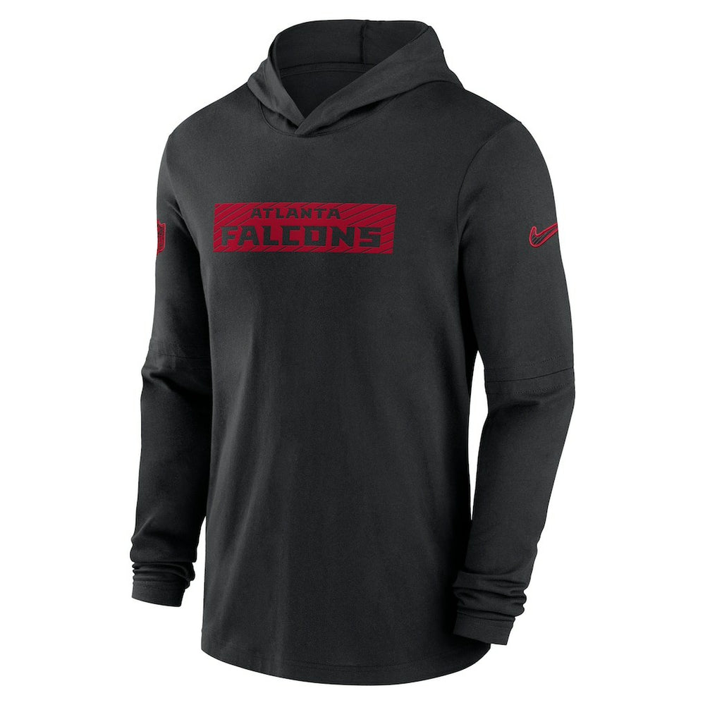 Atlanta Falcons 2024/25 Sideline Performance Long Sleeve Hoodie T-Shirt - Black - Nike