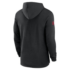 Atlanta Falcons 2024/25 Sideline Performance Long Sleeve Hoodie T-Shirt - Black - Nike