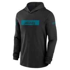 Jacksonville Jaguars 2024/25 Sideline Performance Long Sleeve Hoodie T-Shirt - Black - Nike