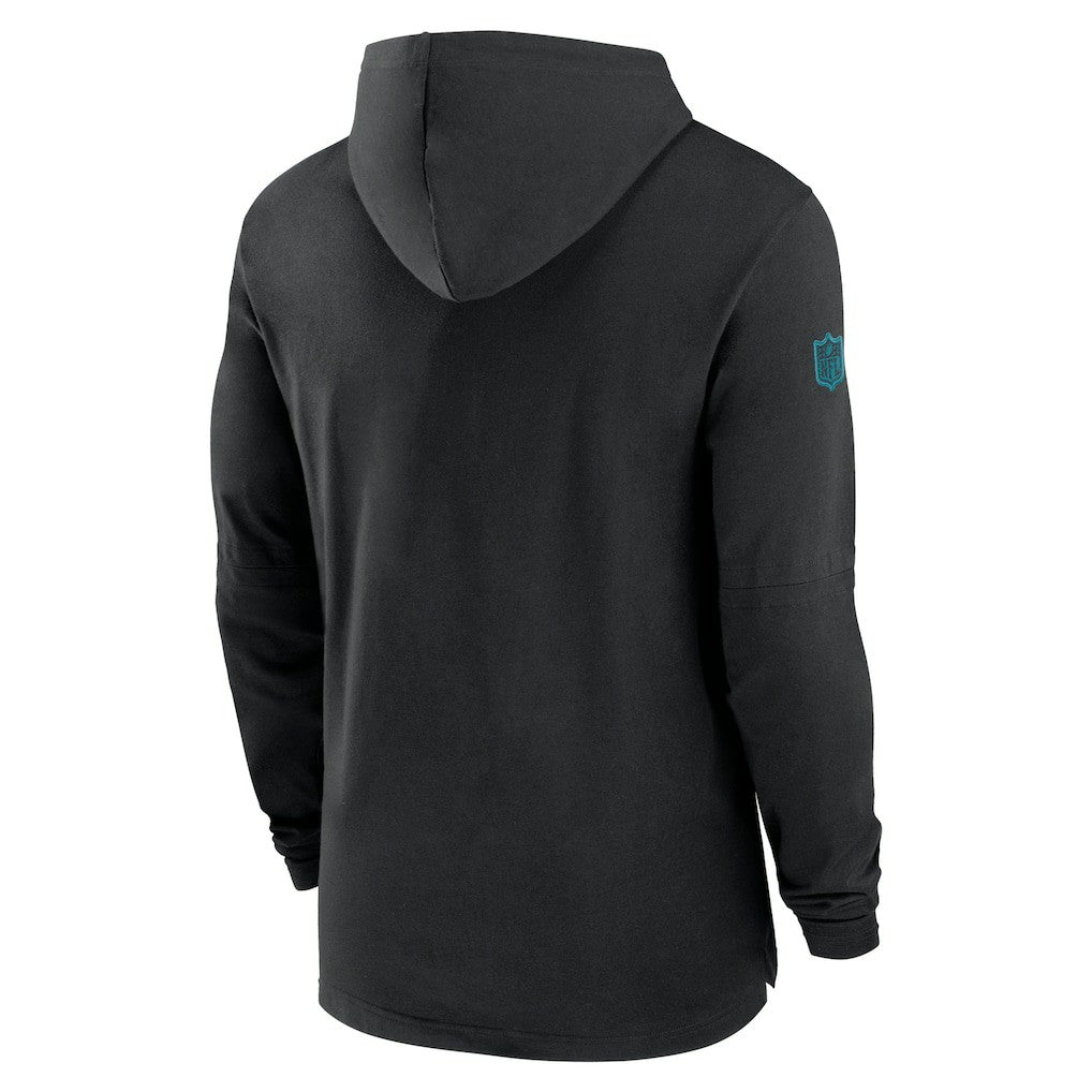 Jacksonville Jaguars 2024/25 Sideline Performance Long Sleeve Hoodie T-Shirt - Black - Nike