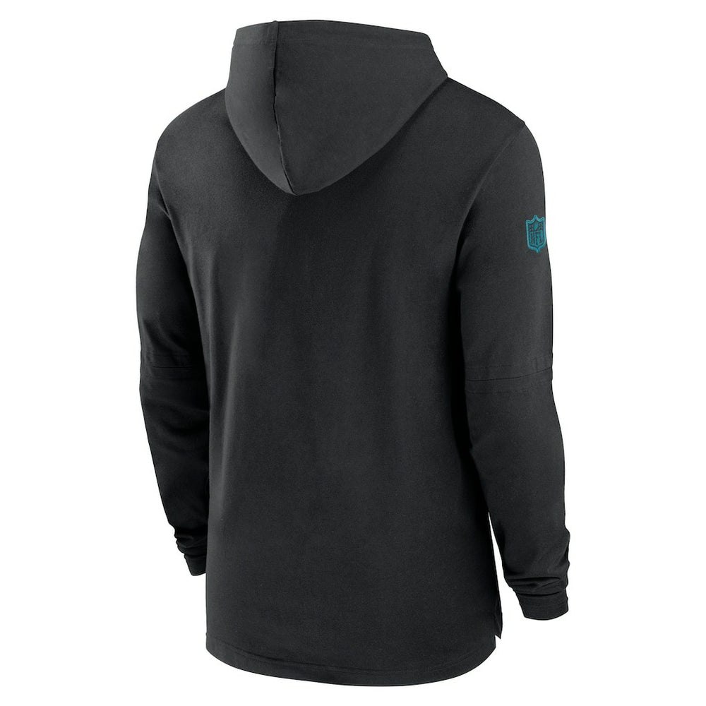 Jacksonville Jaguars 2024/25 Sideline Performance Long Sleeve Hoodie T-Shirt - Black - Nike