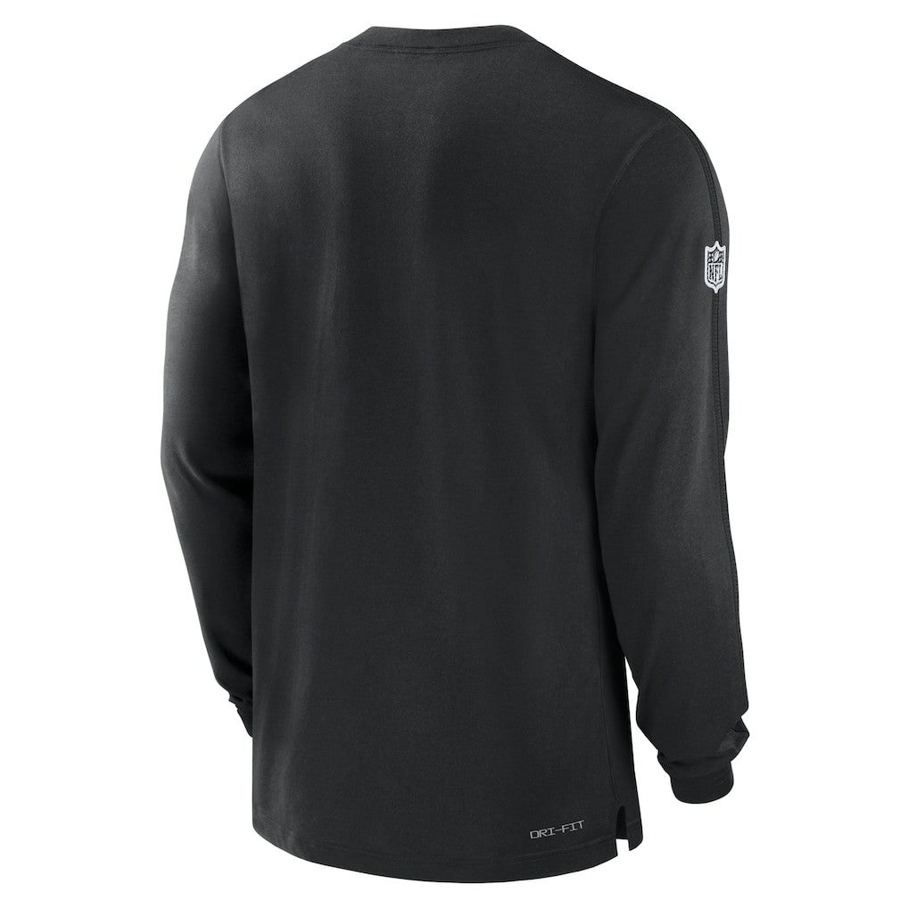 Las Vegas Raiders Sideline Player Performance Long Sleeve T-Shirt - Black - Nike