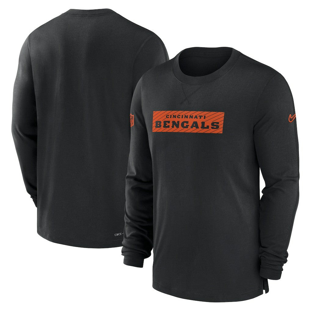 Cincinnati Bengals Sideline Player Performance Long Sleeve T-Shirt - Black - Nike