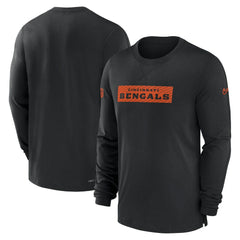Cincinnati Bengals Sideline Player Performance Long Sleeve T-Shirt - Black - Nike