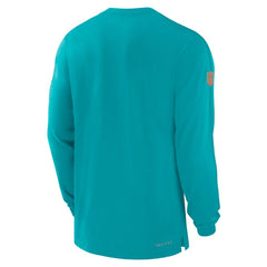 Miami Dolphins Sideline Player Performance Long Sleeve T-Shirt - Aqua - Nike