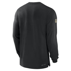 New Orleans Saints Sideline Player Performance Long Sleeve T-Shirt - Black - Nike