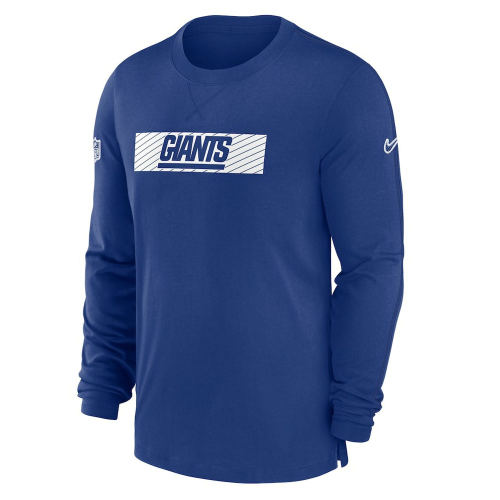 New York Giants Sideline Player Performance Long Sleeve T-Shirt - Royal - Nike