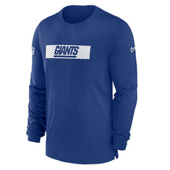 New York Giants Sideline Player Performance Long Sleeve T-Shirt - Royal - Nike