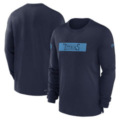 Tennessee Titans Sideline Player Performance Long Sleeve T-Shirt - Navy - Nike