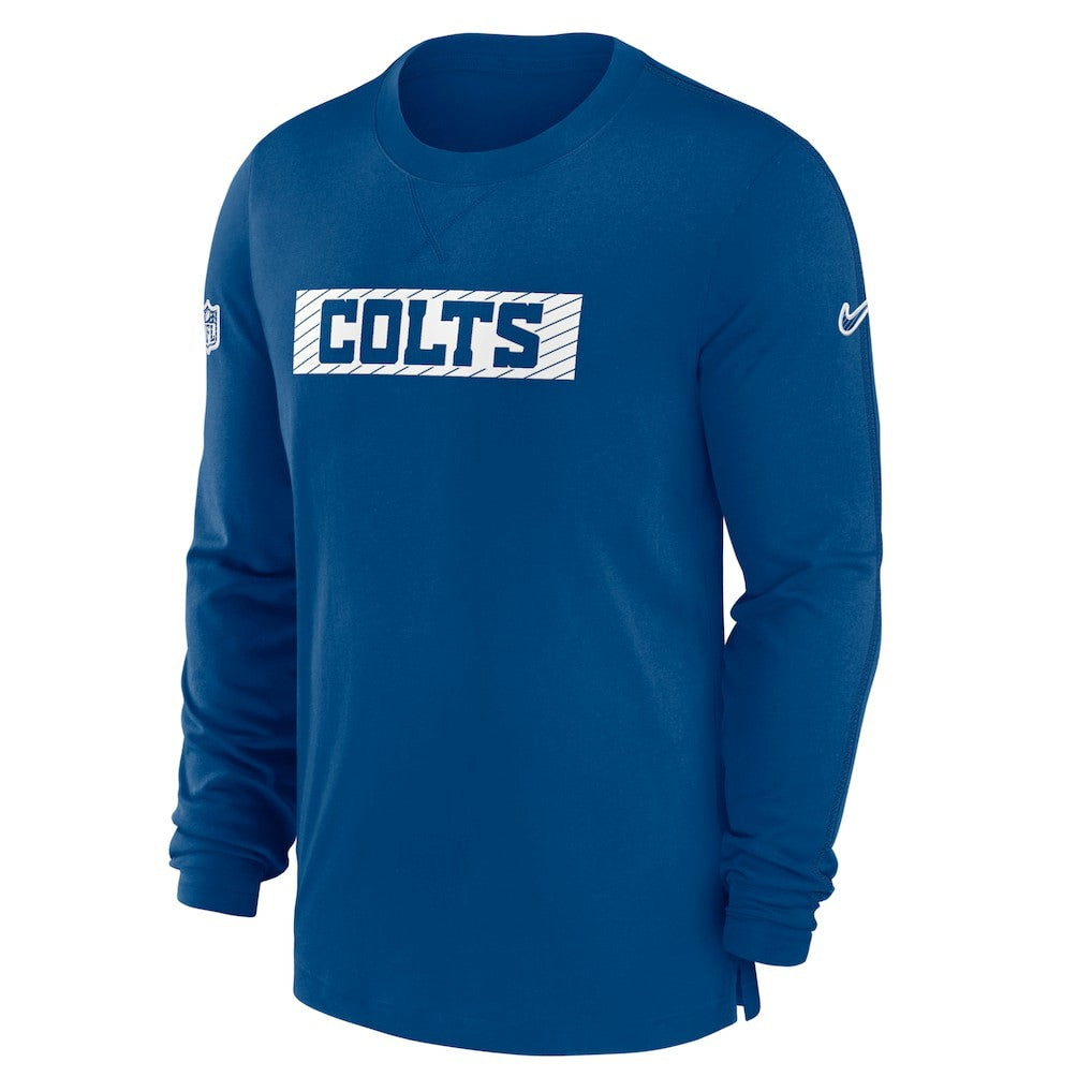 Indianapolis Colts Sideline Player Performance Long Sleeve T-Shirt - Royal - Nike