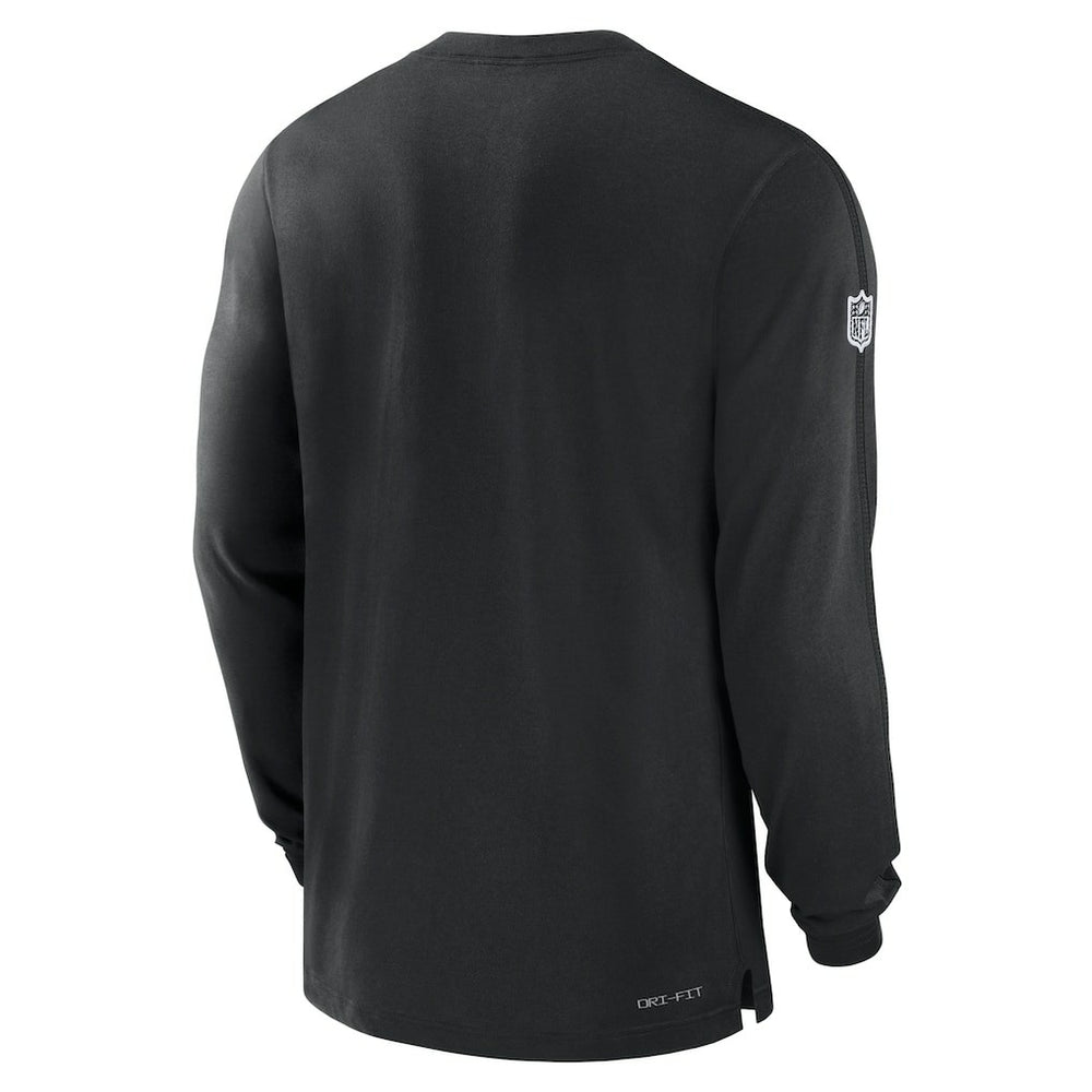 New York Jets Sideline Player Performance Long Sleeve T-Shirt - Black - Nike