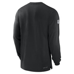 New York Jets Sideline Player Performance Long Sleeve T-Shirt - Black - Nike