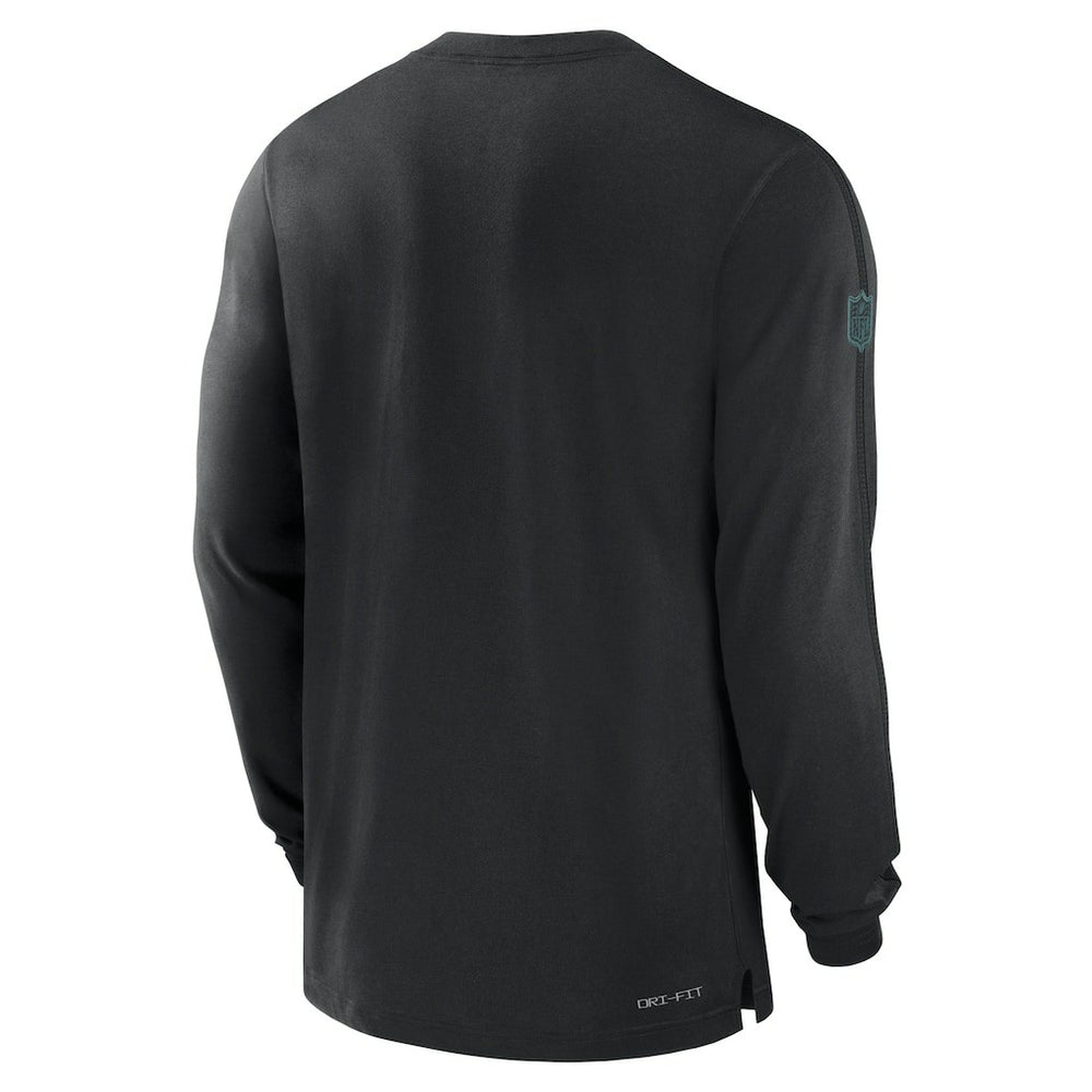 Philadelphia Eagles Sideline Player Performance Long Sleeve T-Shirt - Black - Nike