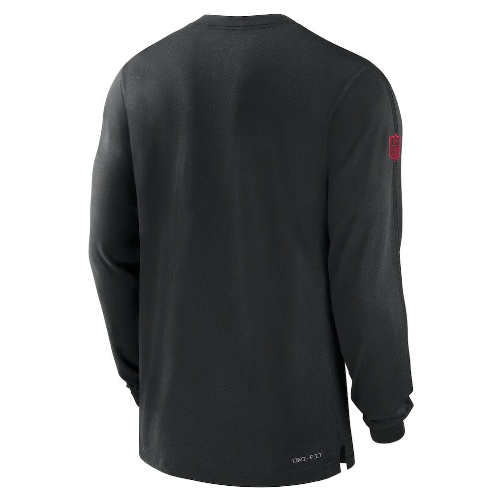 Atlanta Falcons Sideline Player Performance Long Sleeve T-Shirt - Black - Nike