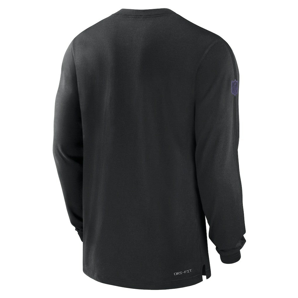 Baltimore Ravens Sideline Player Performance Long Sleeve T-Shirt - Black - Nike