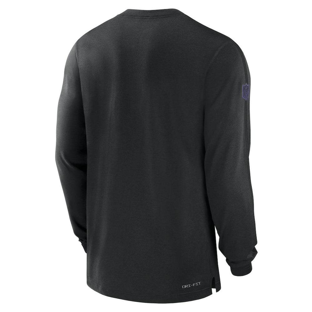 Baltimore Ravens Sideline Player Performance Long Sleeve T-Shirt - Black - Nike