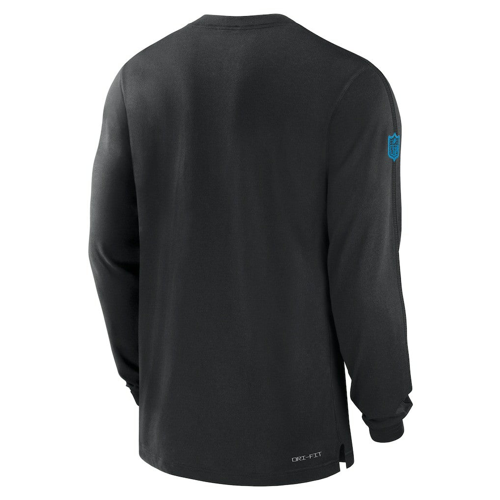 Carolina Panthers Sideline Player Performance Long Sleeve T-Shirt - Black - Nike